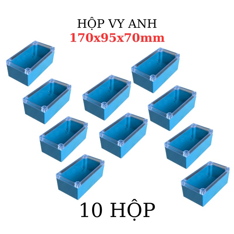 Hộp Nhựa Vy Anh 170x95x70mm Màu Xanh