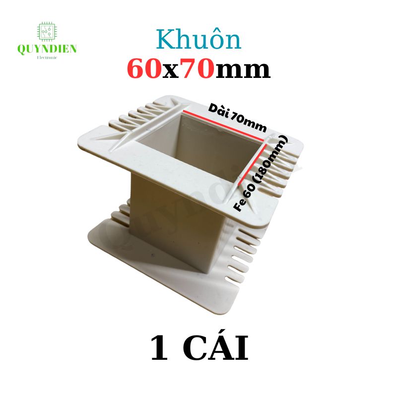 Khuôn nhựa quấn biến áp Fe silic 60x70mm