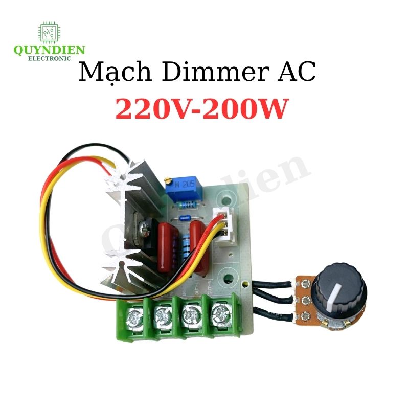 Mạch Dimmer AC 220V-200W Chiết Áp Rời