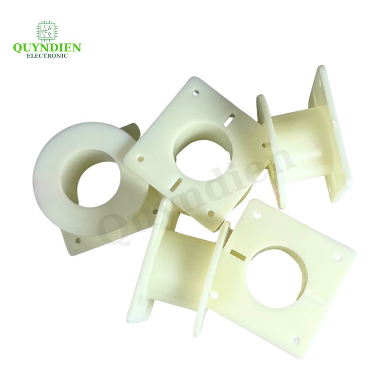Lõi Nhựa Vuông Tròn 55 Quấn Cuộn Cảm Phân Tần Loa - Màu Trắng Sữa