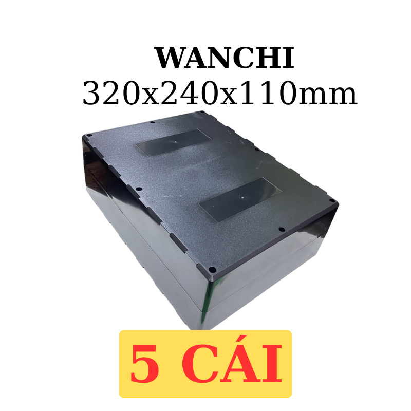Hộp Nhựa ABS GHÉP WANCHI 320x240x110mm Màu Đen