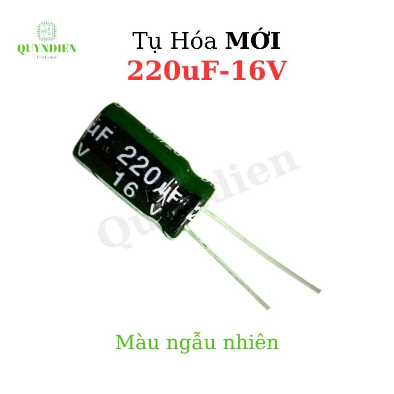 Tụ Hóa 220uf - 16V Màu ngẫu nhiên