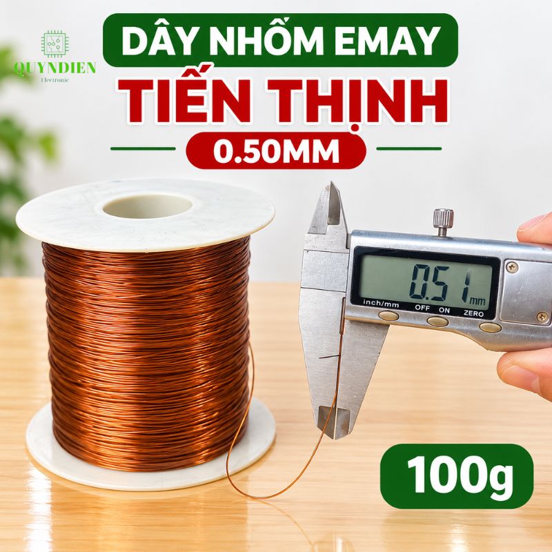 Dây Nhôm Bọc Emay TIẾN THỊNH Size 0.50mm