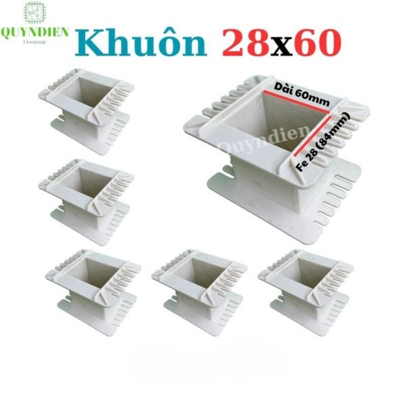 Khuôn Nhựa Quấn Biến Áp Fe Silic 28x60mm