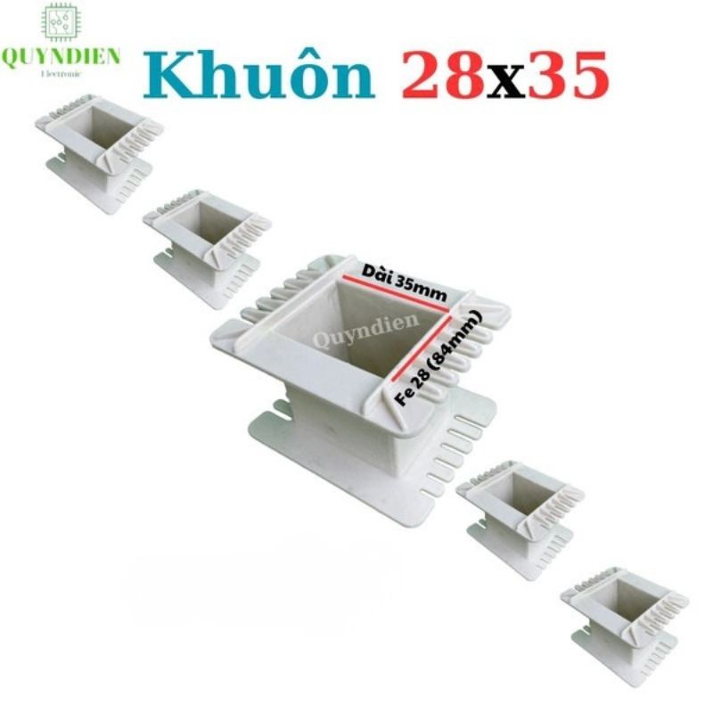 Khuôn Nhựa Quấn Biến Áp Fe Silic 28x35mm