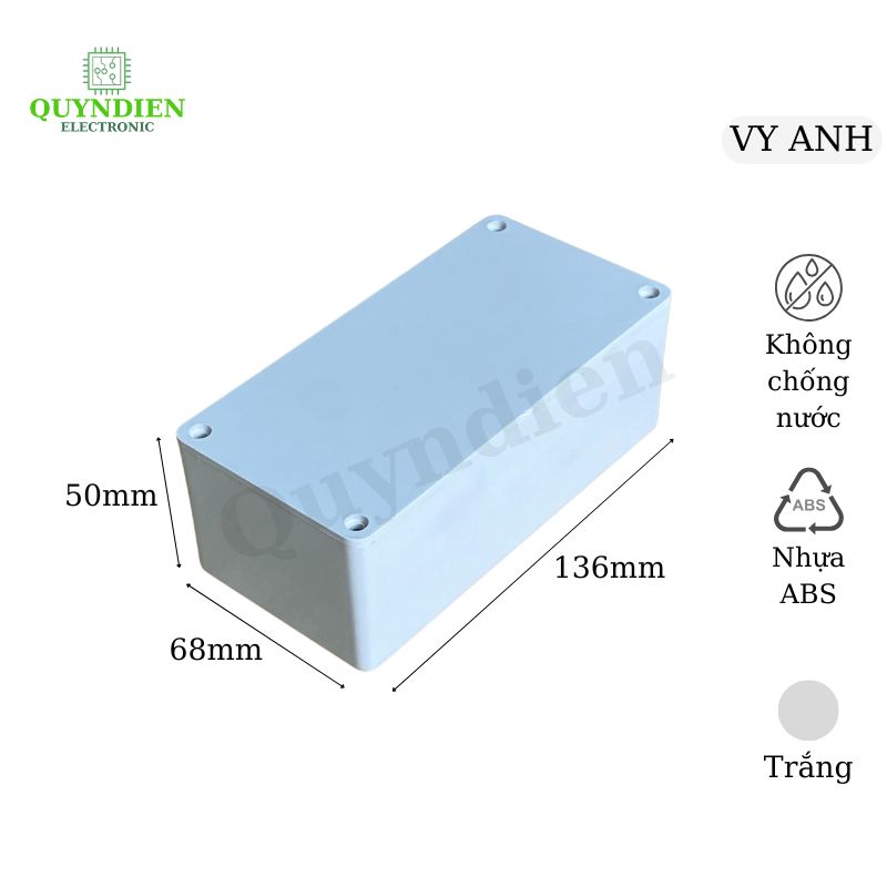 Hộp Nhựa ABS Vy Anh 136x68x50mm