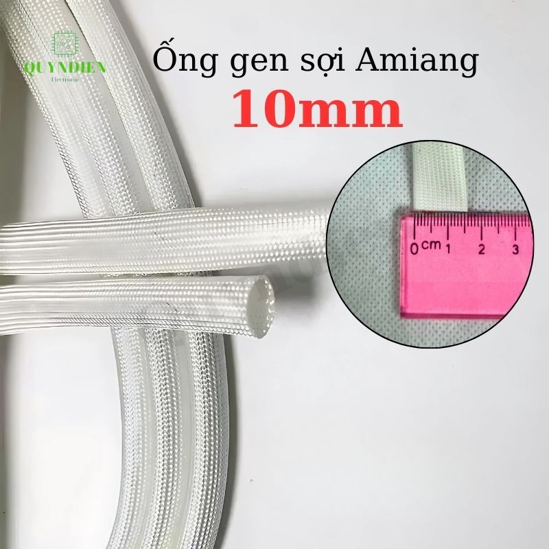 Ống Gen Amiang Sợi Thuỷ Tinh Size 10mm - Cuộn 50 Mét