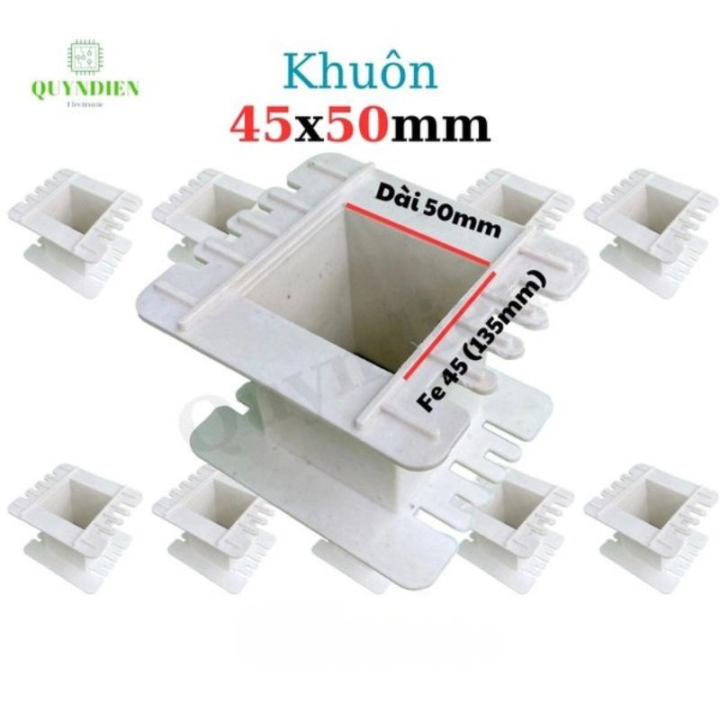 Khuôn Nhựa Quấn Biến Áp Fe Silic 45x50mm