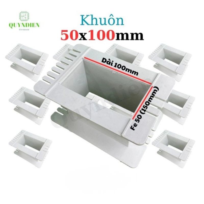 Khuôn Nhựa Quấn Biến Áp Fe Silic 50x100mm