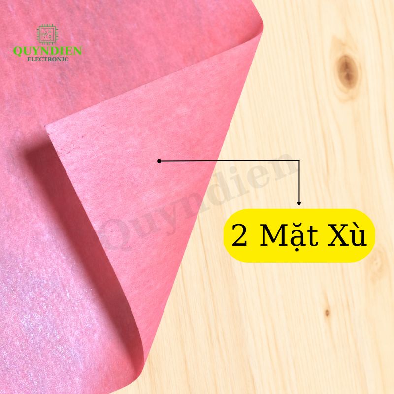 Giấy Cách Điện Hồng Khổ 40x100cm Dày 0.3mm