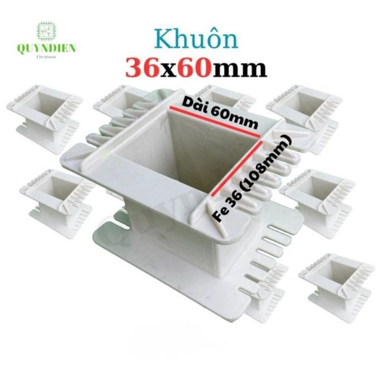 Khuôn Nhựa Quấn Biến Áp Fe Silic 36x60mm