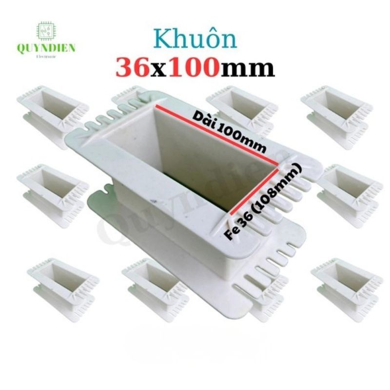 Khuôn Nhựa Quấn Biến Áp Fe Silic 36x100mm