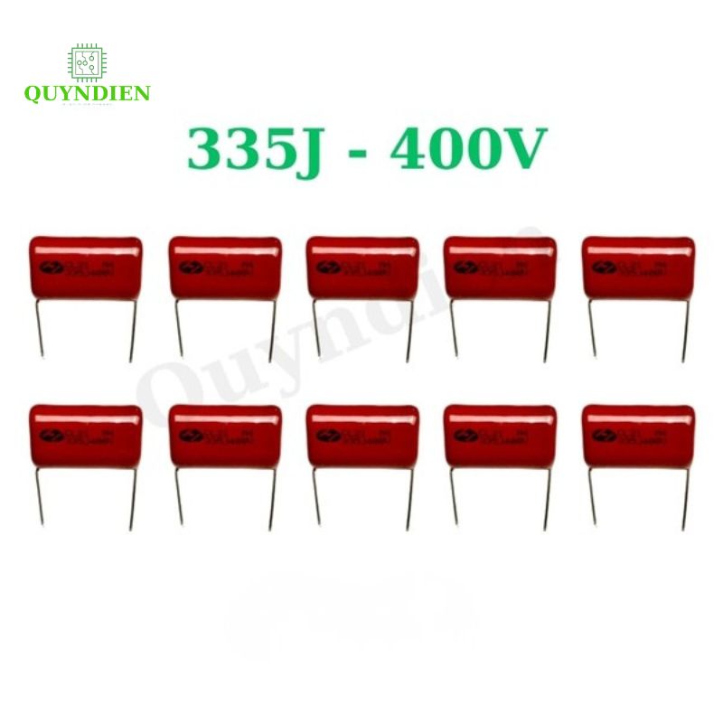 Tụ Kẹo Nâu Đỏ CL21 335J 400V