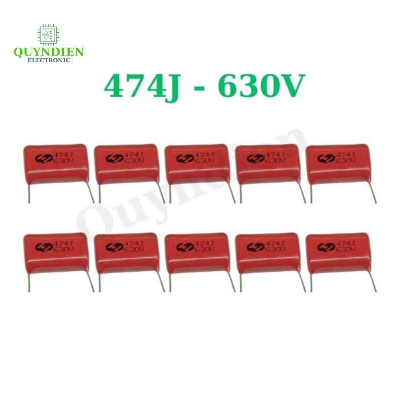 Tụ Kẹo Nâu Đỏ CBB22 474J 630V