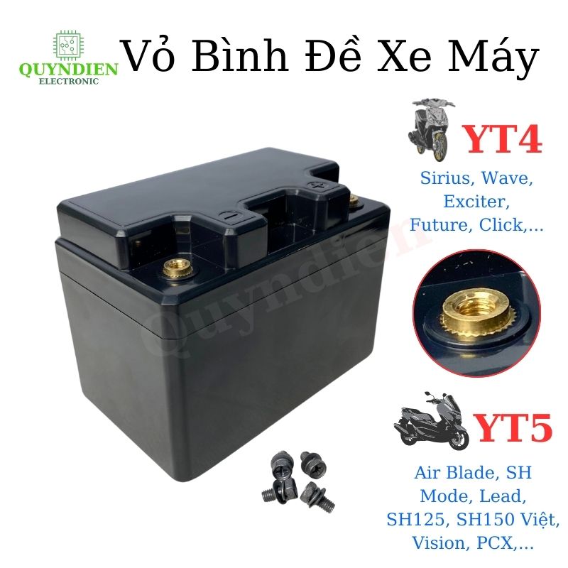 Vỏ Bình Đề Xe Máy Vy Anh YT4 YT5 Cọc Ren Xoắn