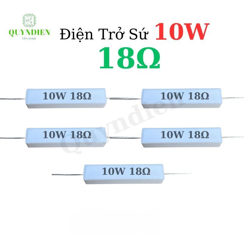 Điện Trở Sứ Nằm 10W - 18R