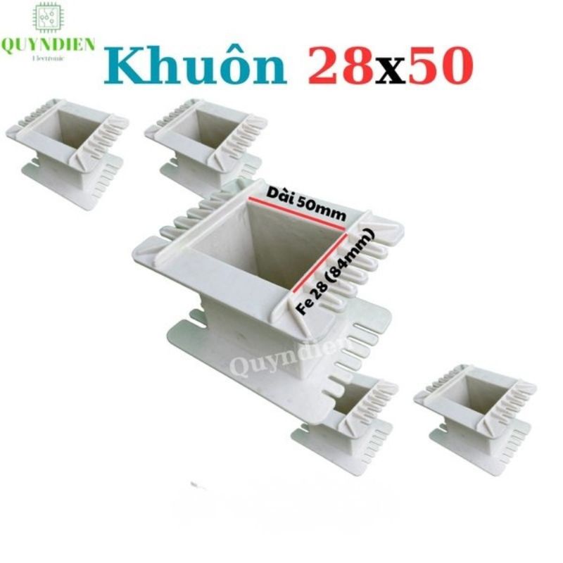 Khuôn Nhựa Quấn Biến Áp Fe Silic 28x50mm