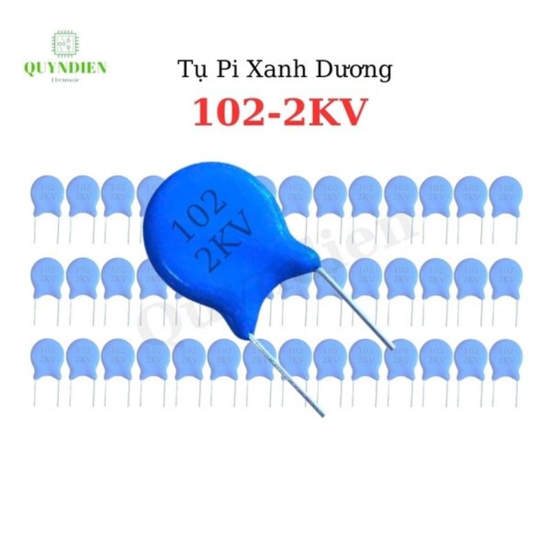 Tụ Pi 102-2KV Xanh Dương