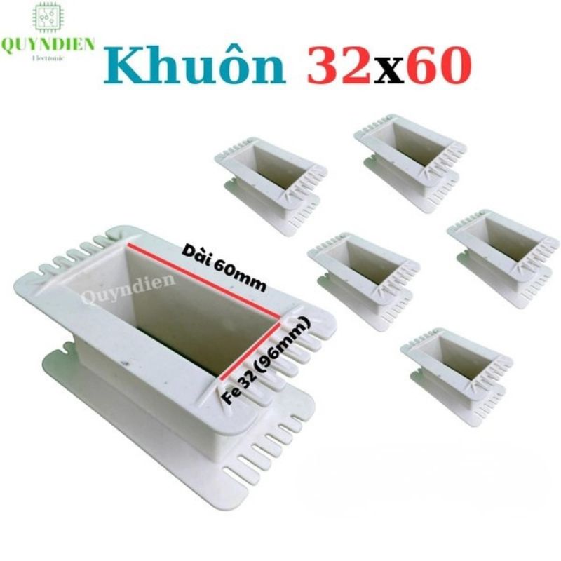 Khuôn Nhựa Quấn Biến Áp Fe Silic 32x60mm