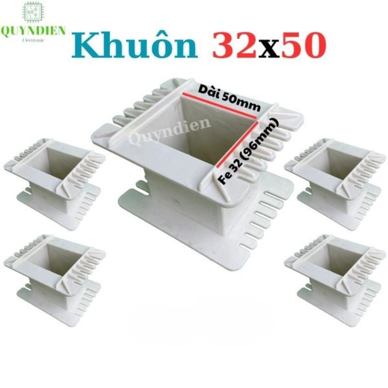 Khuôn Nhựa Quấn Biến Áp Fe Silic 32x50mm