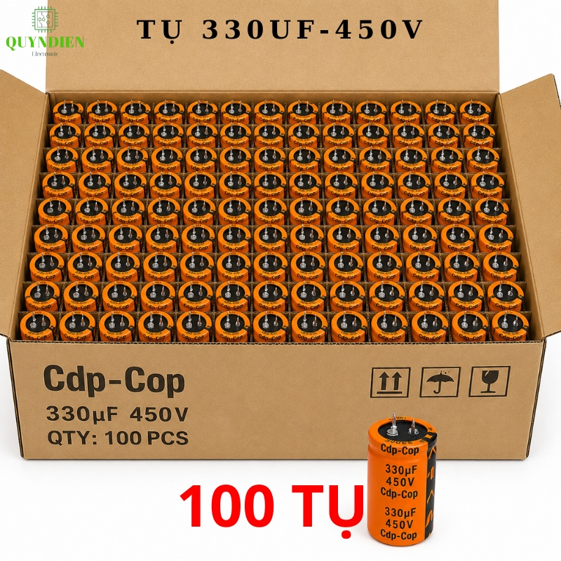 Tụ Hóa Lọc Nguồn 330uf 450VDC CapTop