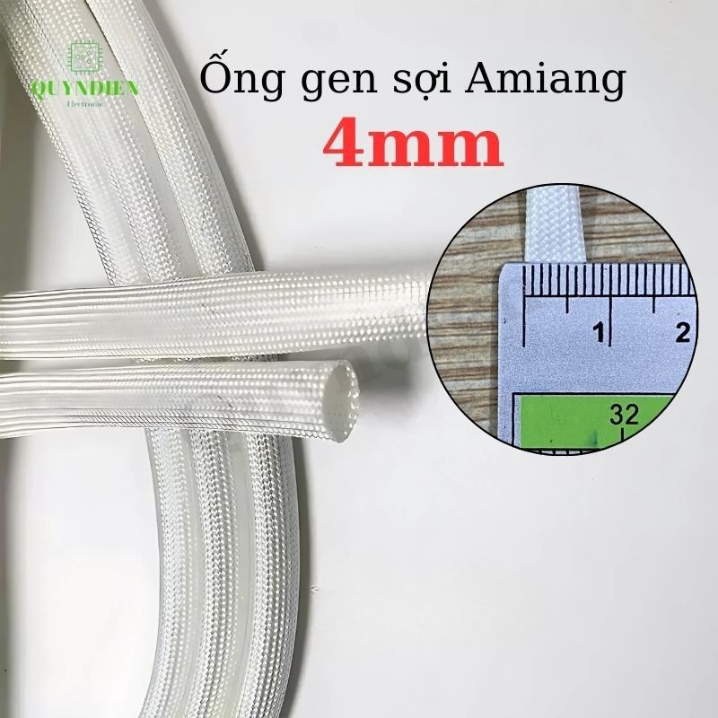 Ống Gen Amiang Sợi Thuỷ Tinh Size 4mm - Cuộn 100 Mét