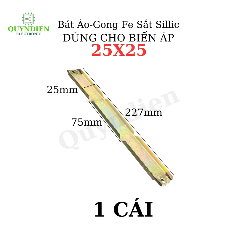 Bát Áo Gong Fe sắt sillic 25mm dài khuôn 25mm dùng cho Biến Áp