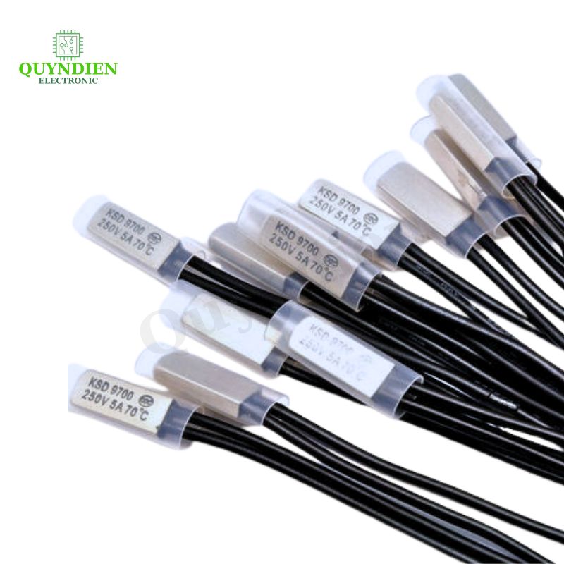 Cầu Chì Nhiệt KSD9700 70 Độ 250VAC 5A – 90mm