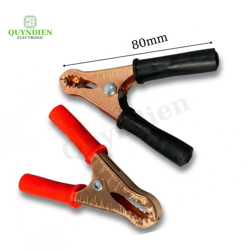 Kẹp Bình Ắc Quy 50A Mạ Đồng Đỏ Đen