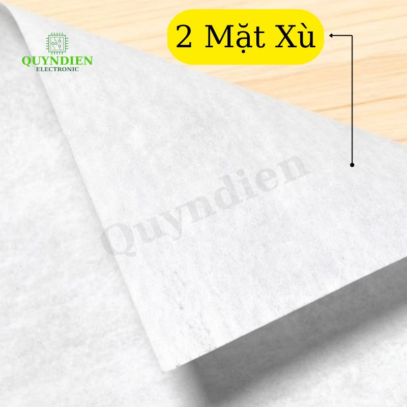 Giấy Phim Cách Điện Trắng 2 Mặt Xù Dày 0.25mm