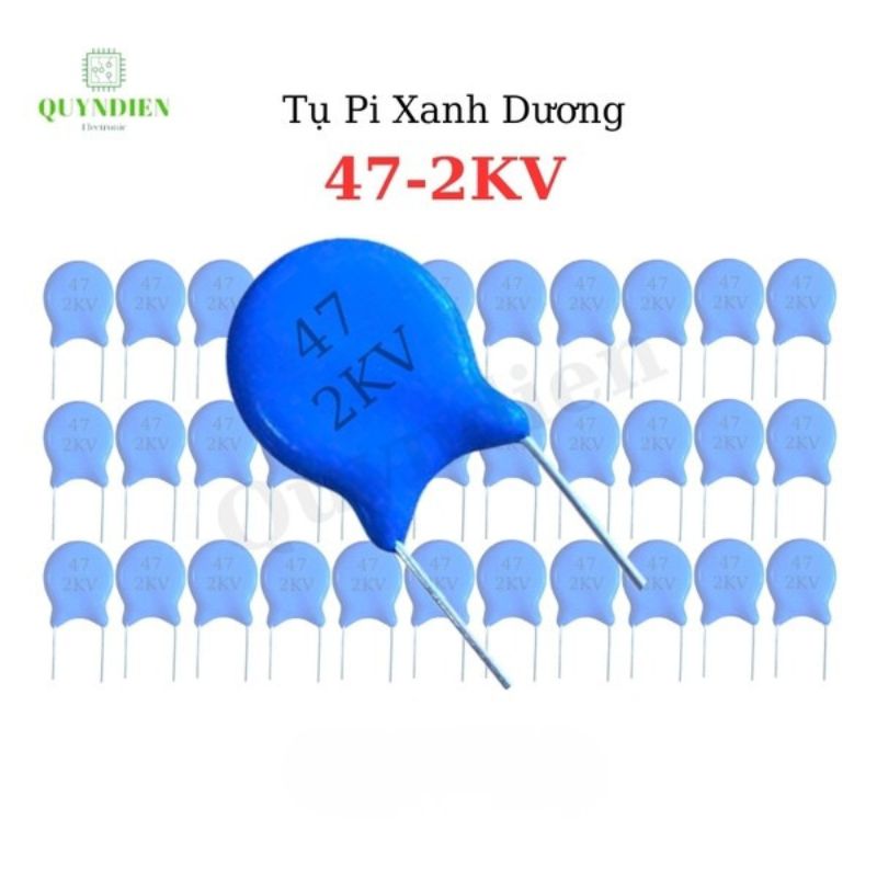 Tụ Pi 47-2KV Xanh Dương