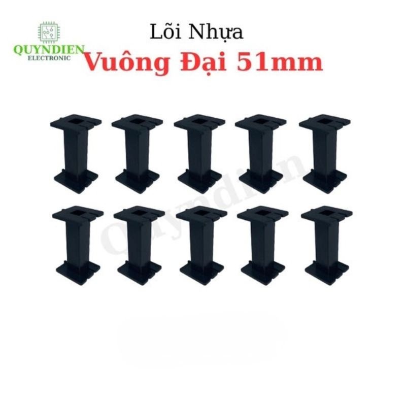 Lõi Khuôn Nhựa Vuông Dài Đại 51mm Màu Đen