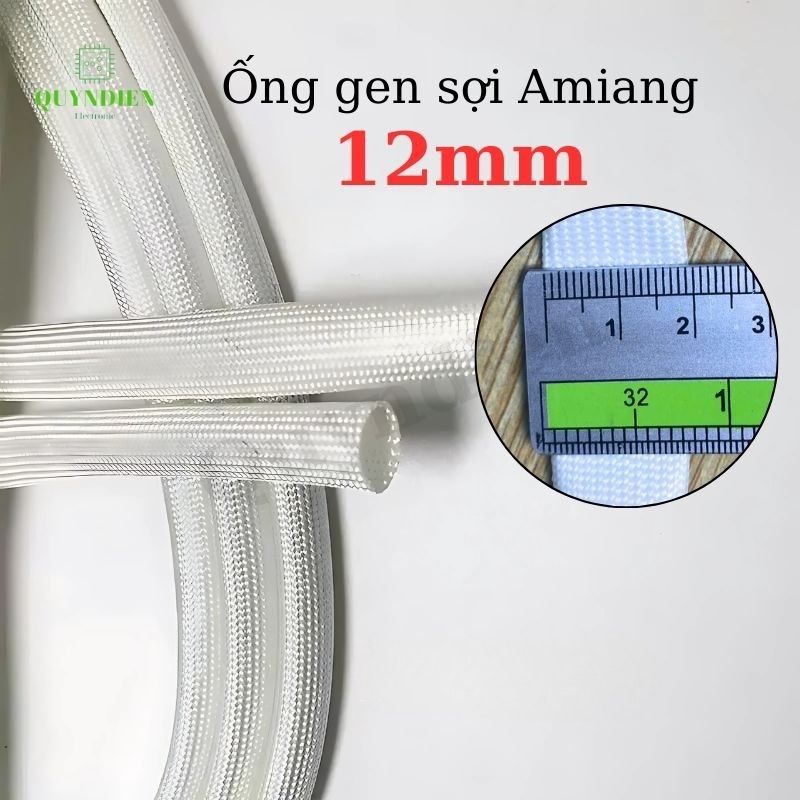 Ống Gen Amiang Sợi Thuỷ Tinh Size 12mm - Cuộn 50 Mét