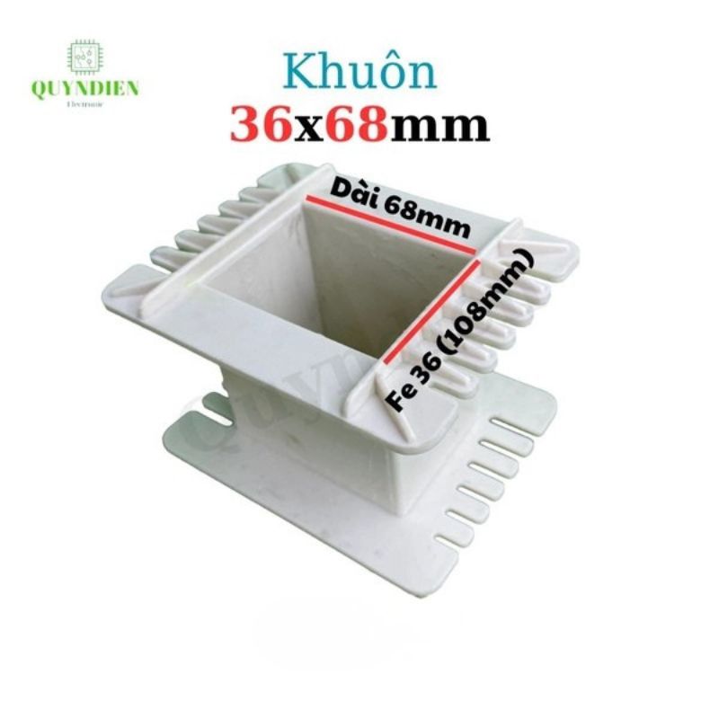 Khuôn Nhựa Quấn Biến Áp Fe Silic 36x68mm
