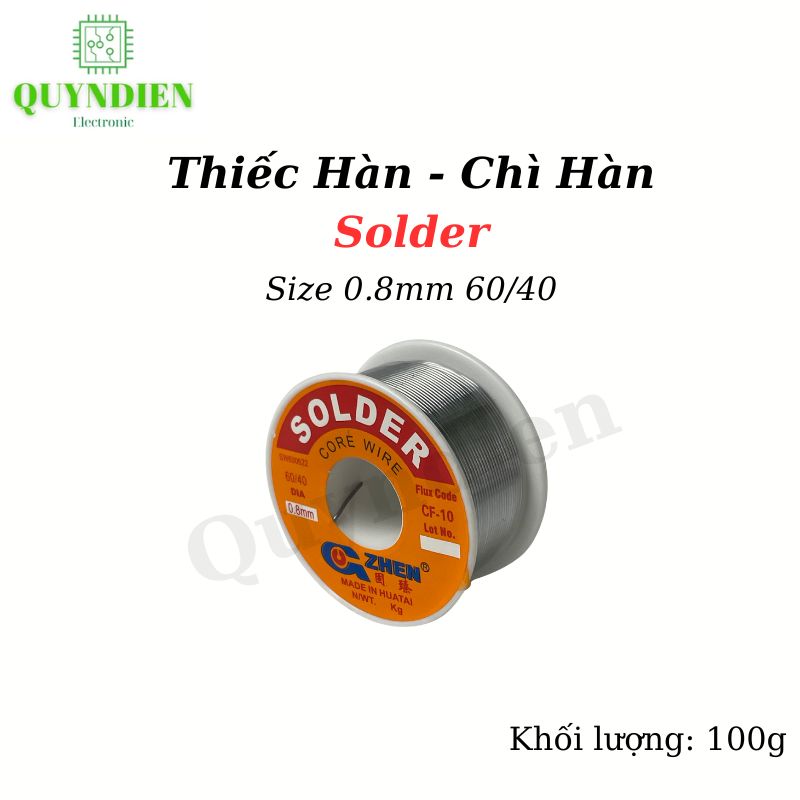 Thiếc Hàn Chì Hàn 0.8mm 60/40 100g