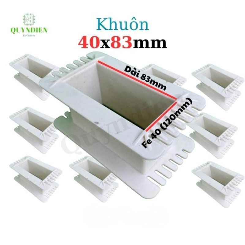 Khuôn Nhựa Quấn Biến Áp Fe Silic 40x83mm