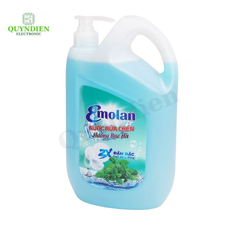 Nước rửa chén Emolan hương BẠC HÀ - 2.1L