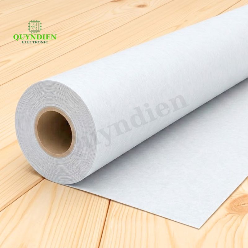 Giấy Phim Cách Điện Trắng 2 Mặt Xù Dày 0.25mm