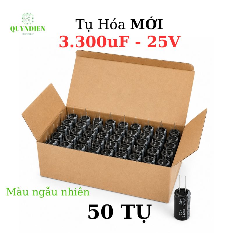 Tụ Hóa 3300uf/25v Màu ngẫu nhiên
