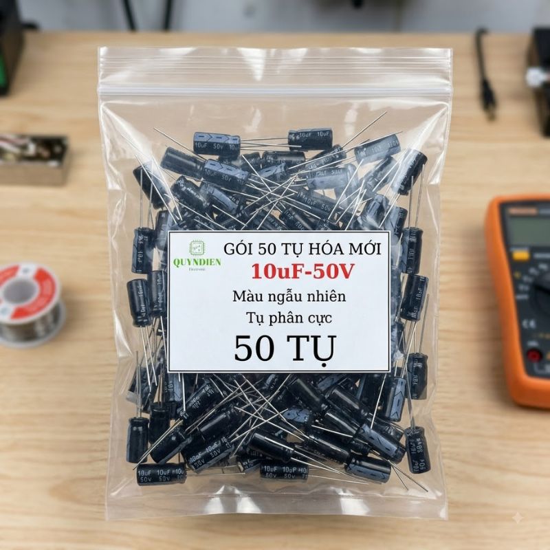 Tụ Hóa 50V 1uF 2.2uF 4.7uF 10uF 47uF