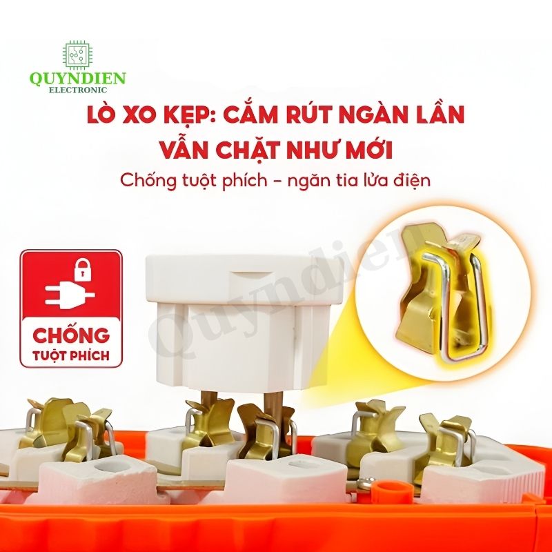 Ổ Cắm Siêu Tải 3 Lỗ Chéo 3000W (Dây Dài 10 Mét)
