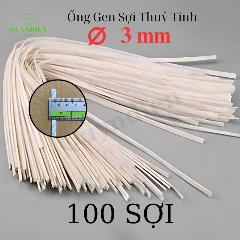 Ống gen cách điện sợi thủy tinh size 3mm