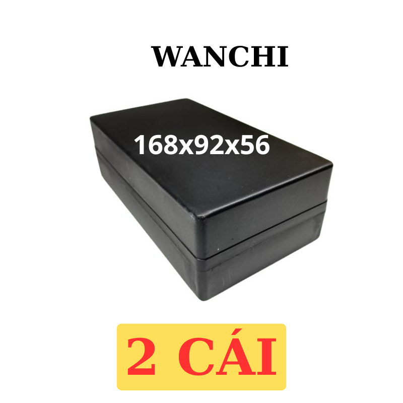 Hộp Nhựa ABS WANCHI 168x92x56mm Màu Đen