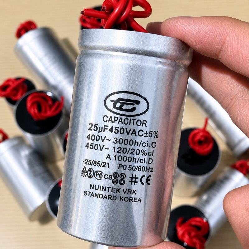 Tụ Nhôm Dây 25uF - 450V