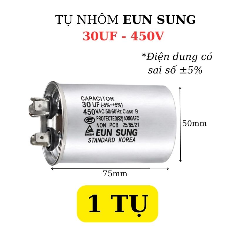 Tụ Nhôm Kapa EUN SUNG 30uF 450V