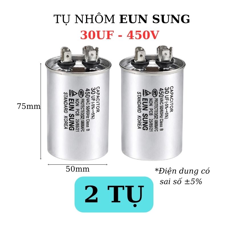 Tụ Nhôm Kapa EUN SUNG 30uF 450V