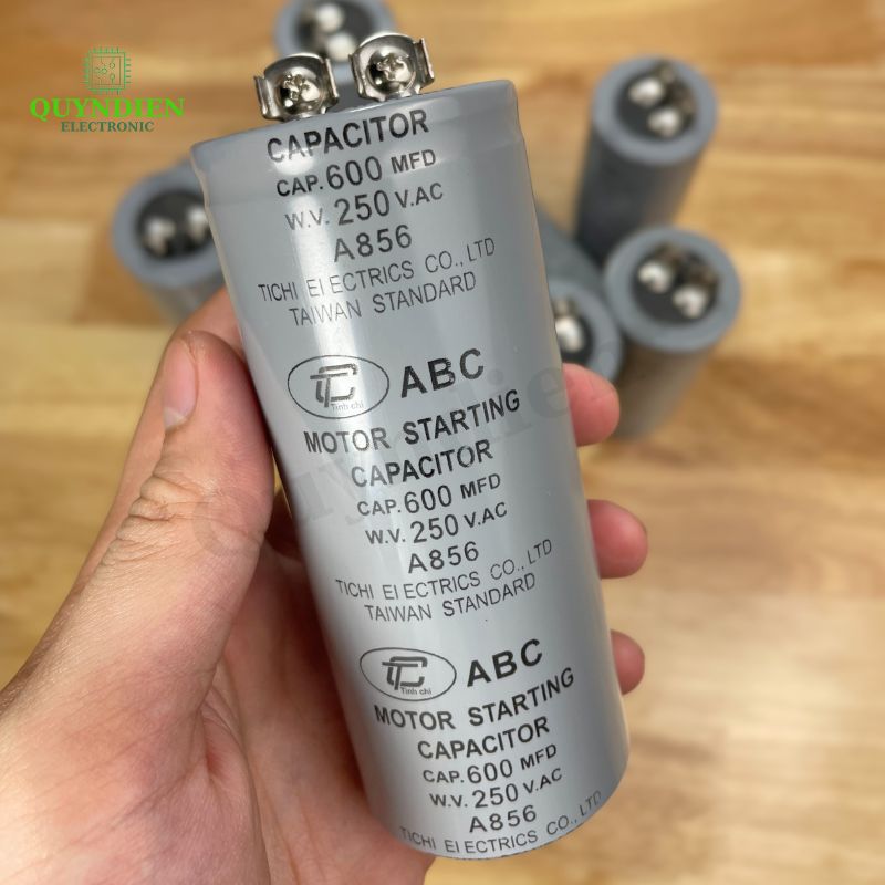 Tụ Đề Khởi Động Motor 600uF 250VAC Tụ Kapa TinhChi ABC