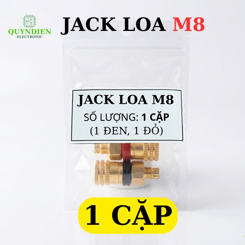 Jack Loa - Cọc Loa M8 Cốt Đồng Đỏ Đen