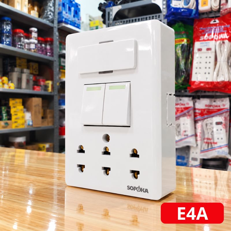 Bảng Điện TAPLO Nổi Cao Cấp 3 Ổ ắm SOPOKA