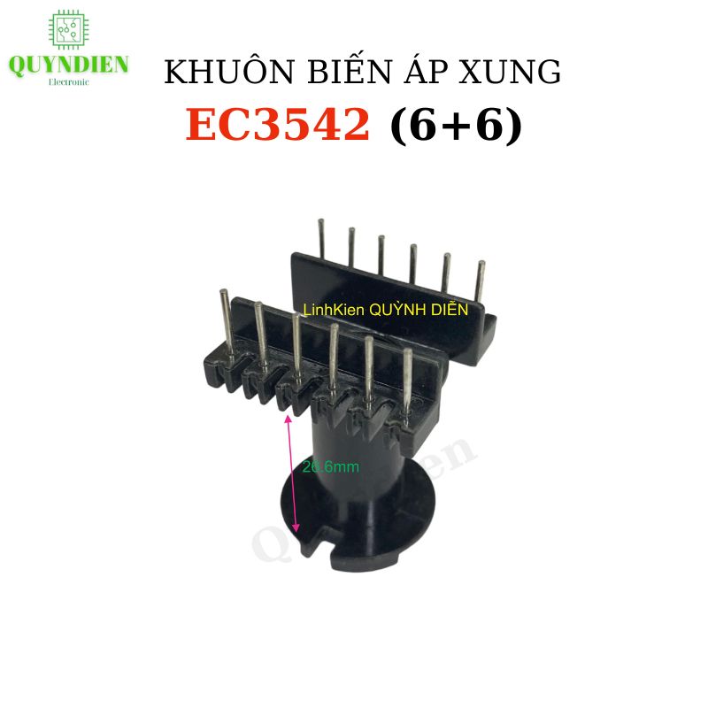 Khuôn Nhựa EC3542 (6+6) dùng lõi ferrit EC 35x42x11mm